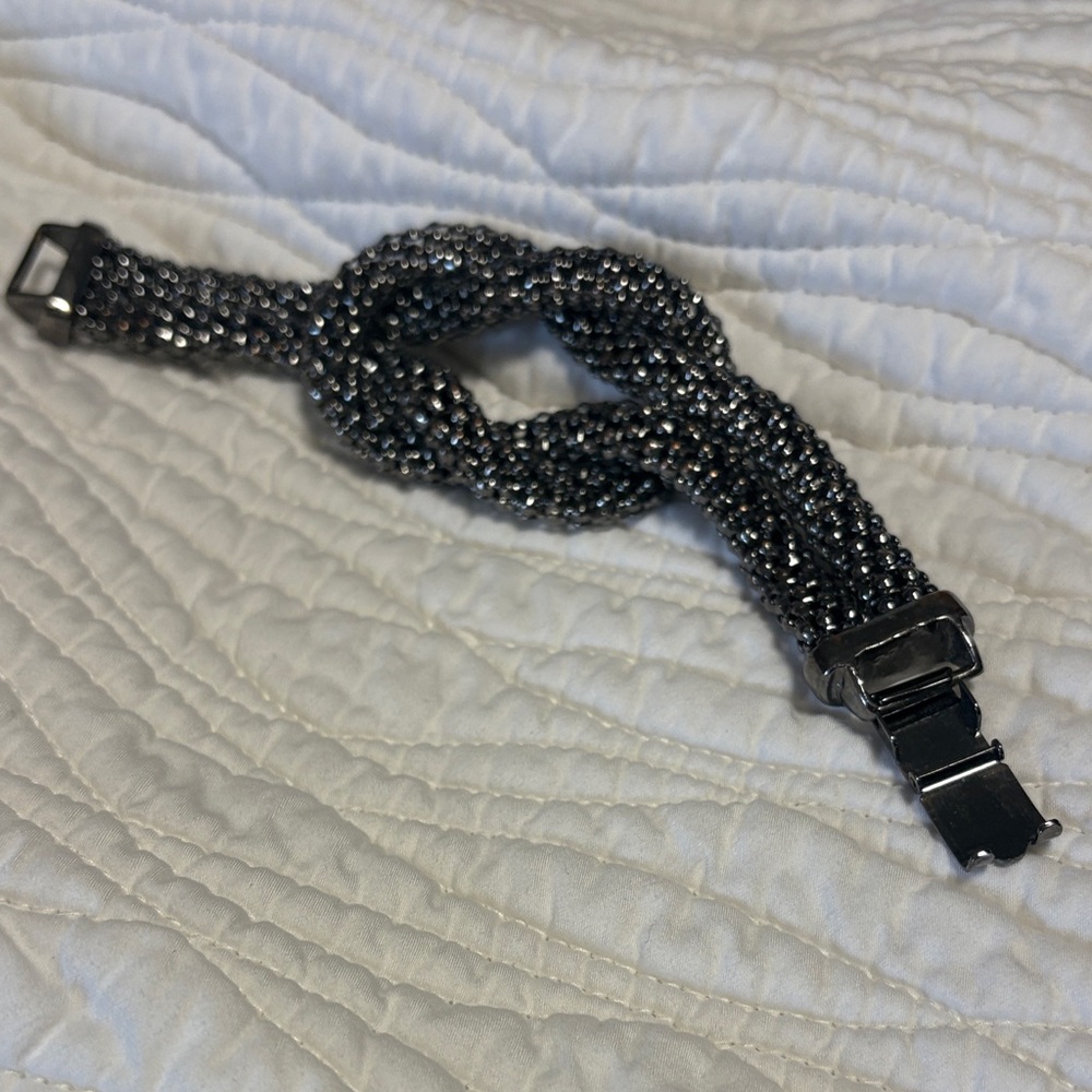 Elegant Black Beaded Bracelet